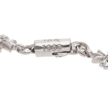 Chrome Hearts 18K Pave Diamond Gold Bracelet Size 10LINK