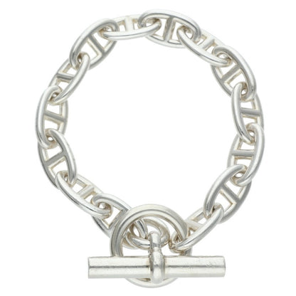 HERMES Chaine d'Ancre GM Silver Bracelet Size 14LINK