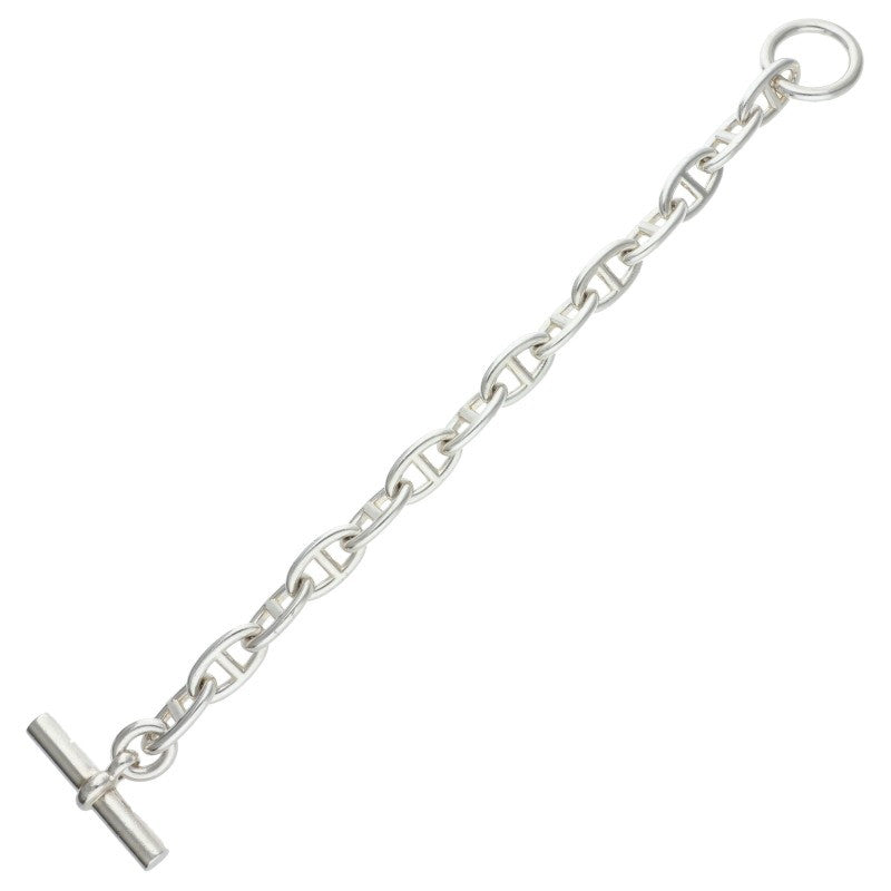 HERMES Chaine d'Ancre GM Silver Bracelet Size 14LINK