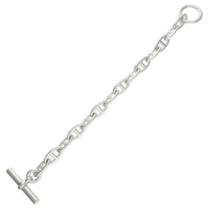 HERMES Chaine d'Ancre GM Silver Bracelet Size 14LINK