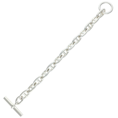 HERMES Chaine d'Ancre GM Silver Bracelet Size 13LINK
