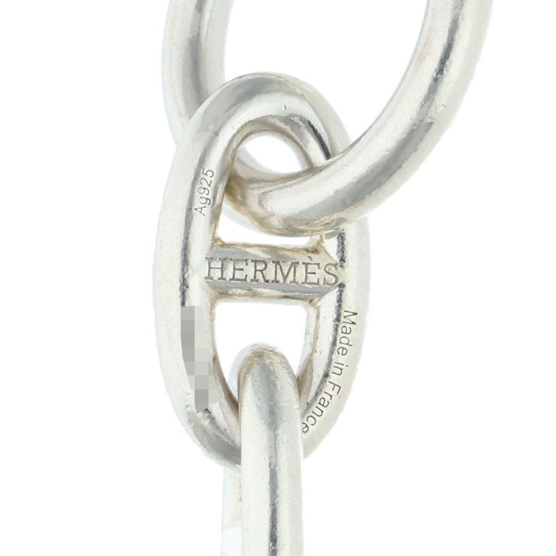 HERMES Chaine d'Ancre GM Silver Bracelet Size 13LINK