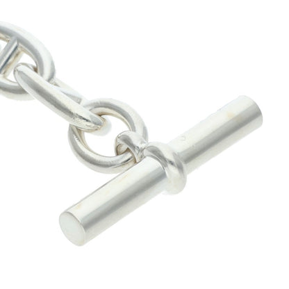 HERMES Chaine d'Ancre GM Silver Bracelet Size 13LINK