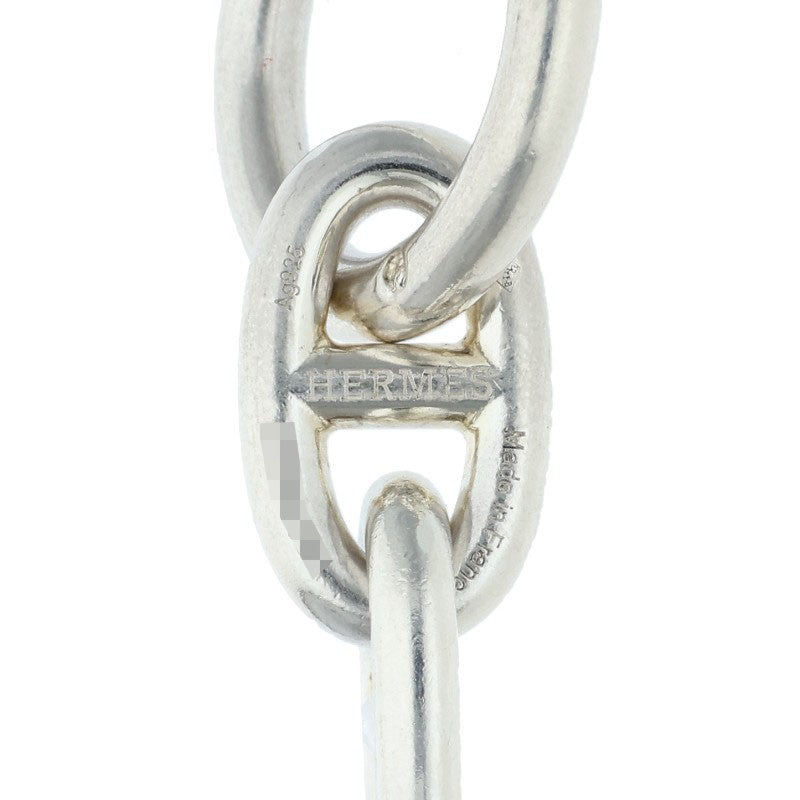 HERMES Chaine d'Ancre MM Silver Bracelet Size 15LINK