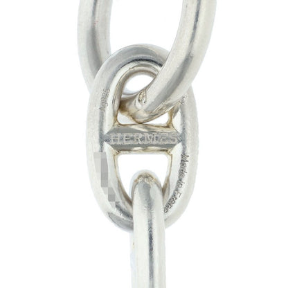 HERMES Chaine d'Ancre MM Silver Bracelet Size 15LINK