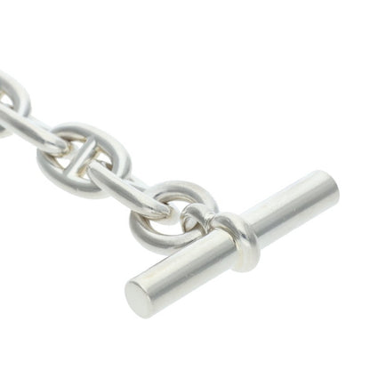 HERMES Chaine d'Ancre MM Silver Bracelet Size 15LINK