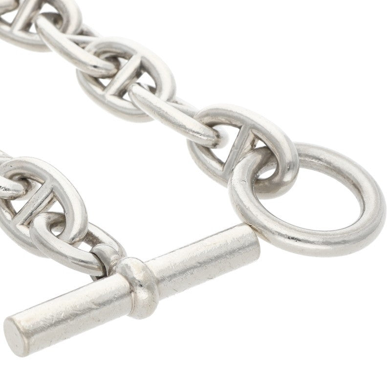 HERMES Chaine d'Ancre TGM 925 Silver Bracelet Size 12LINK