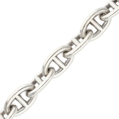 HERMES Chaine d'Ancre TGM 925 Silver Bracelet Size 12LINK