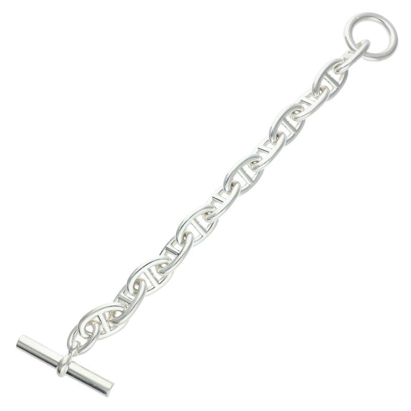HERMES Chaine d'Ancre TGM 925 Silver Bracelet Size 12LINK