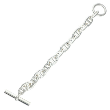 HERMES Chaine d'Ancre TGM 925 Silver Bracelet Size 12LINK