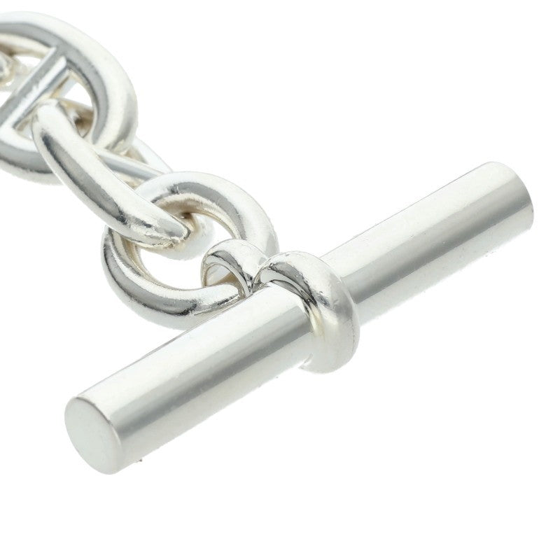 HERMES Chaine d'Ancre TGM 925 Silver Bracelet Size 12LINK