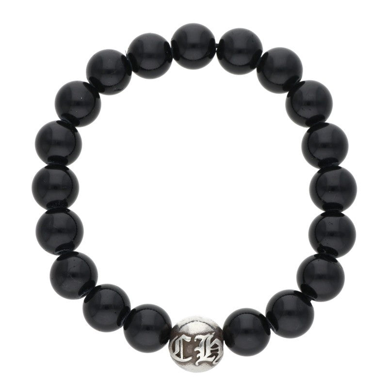 Chrome Hearts 10mm Onyx Bead Bracelet Black Size 10MM