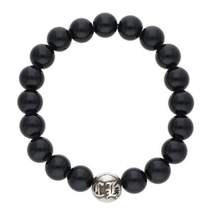 Chrome Hearts 10mm Onyx Bead Bracelet Black Size 10MM