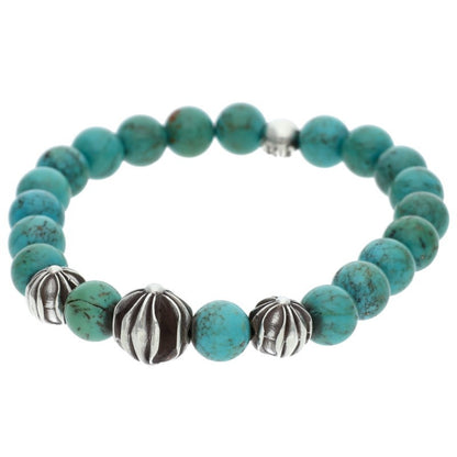 Chrome Hearts 8mm Turquoise Bead Bracelet Size ONE SIZE