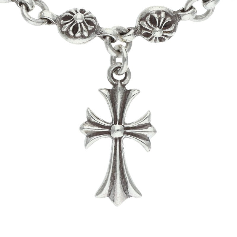 Chrome Hearts #1 Cross Ball Tiny CH Cross Silver Bracelet