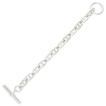 HERMES Chaine d'Ancre GM 925 Silver Bracelet Size 12LINK