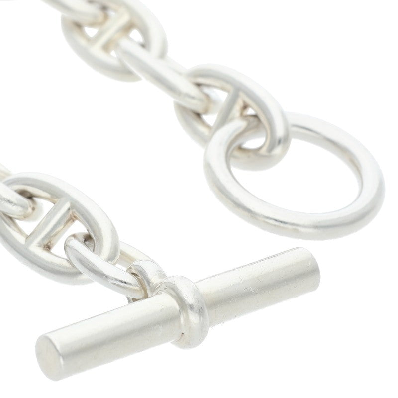 HERMES Chaine d'Ancre GM 925 Silver Bracelet Size 12LINK