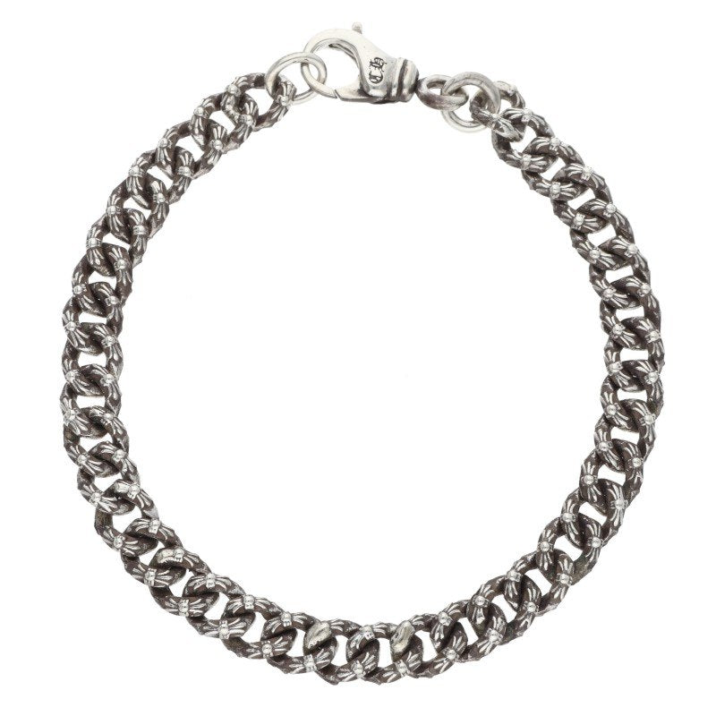 Chrome Hearts XTRA FNCY MINI Silver Bracelet Size 8INCH