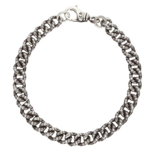 Chrome Hearts XTRA FNCY MINI Silver Bracelet Size 8INCH