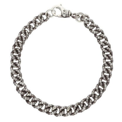 Chrome Hearts XTRA FNCY MINI Silver Bracelet Size 8INCH