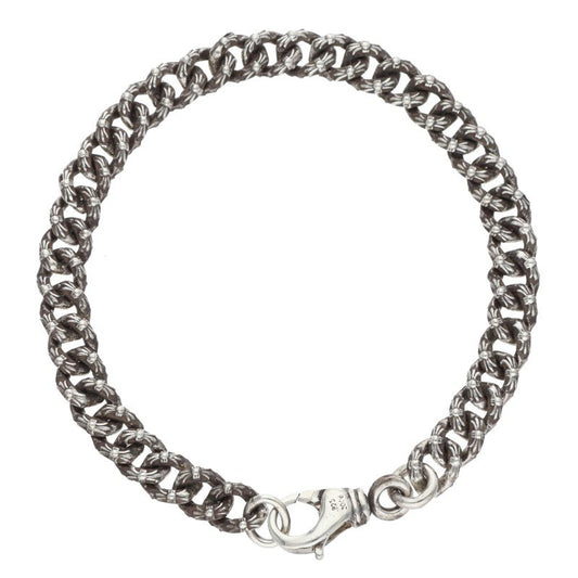 Chrome Hearts XTRA FNCY MINI Silver Bracelet Size 8INCH