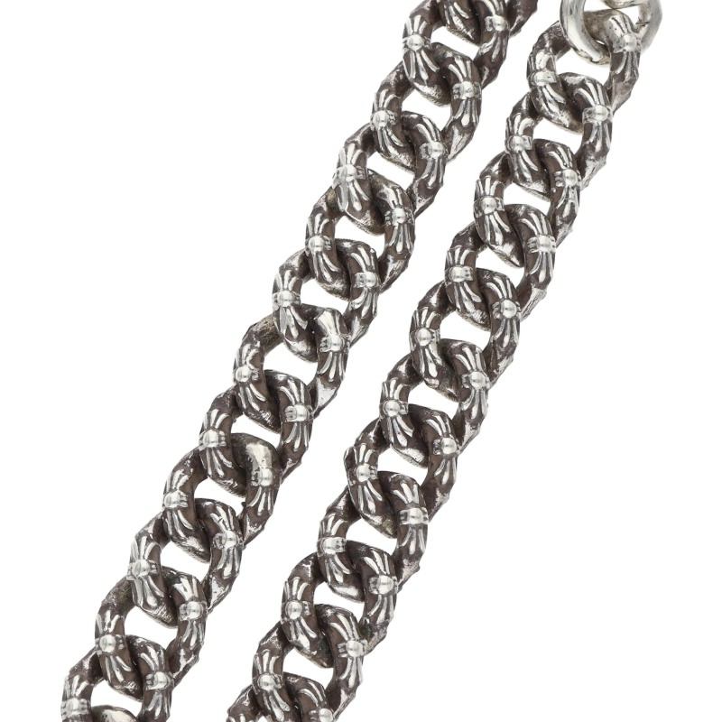 Chrome Hearts XTRA FNCY MINI Silver Bracelet Size 8INCH
