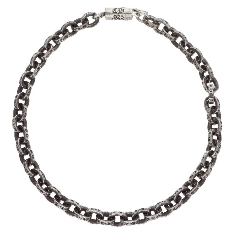 Chrome Hearts Paper Chain Silver Bracelet Size 8INCH
