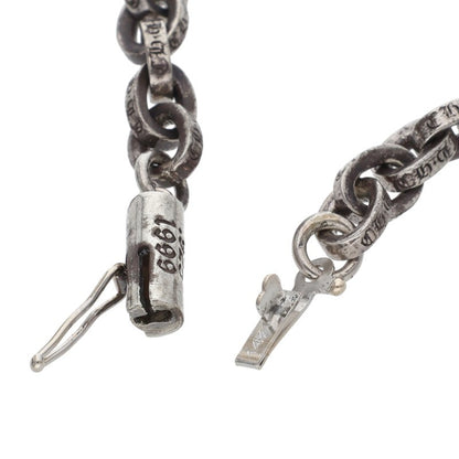 Chrome Hearts Paper Chain Silver Bracelet Size 8INCH