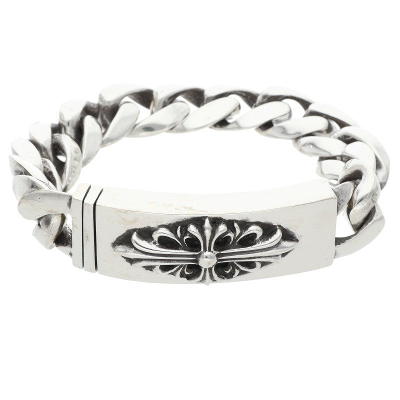 Chrome Hearts ID Floral CRS Silver Bracelet Size 13LINK