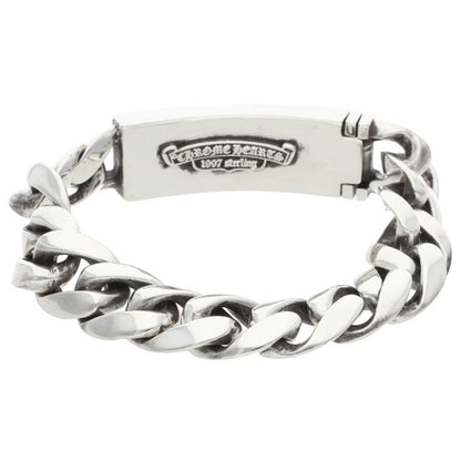 Chrome Hearts ID Floral CRS Silver Bracelet Size 13LINK