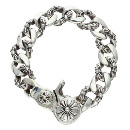 Chrome Hearts Fancy Chain Link Silver Bracelet Size 15LINK