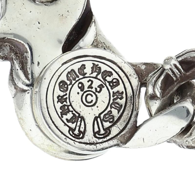 Chrome Hearts Fancy Chain Link Silver Bracelet Size 15LINK
