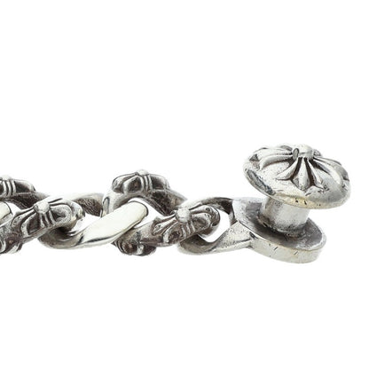 Chrome Hearts Fancy Chain Link Silver Bracelet Size 15LINK