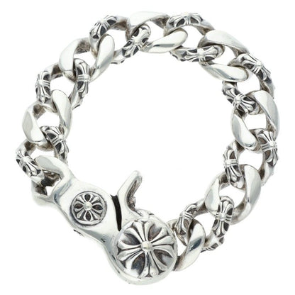 Chrome Hearts FNCY CHN LNK Silver Bracelet Size 13LINK