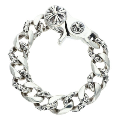 Chrome Hearts FNCY CHN LNK Silver Bracelet Size 13LINK