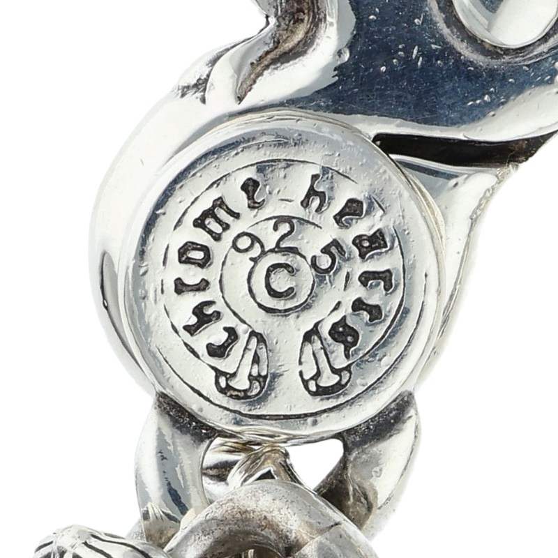 Chrome Hearts FNCY CHN LNK Silver Bracelet Size 13LINK
