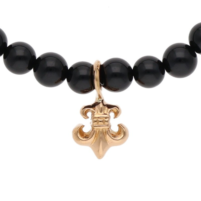 Chrome Hearts 22K 6mm BS Fleur Bead Bracelet Size ONE SIZE