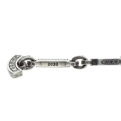 Chrome Hearts PAPER E CHAIN Silver Bracelet Size 8INCH
