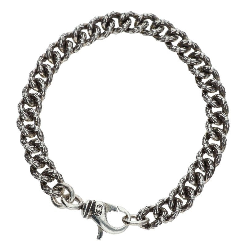 Chrome Hearts XTRA FNCY MINI Silver Bracelet Size 7INCH