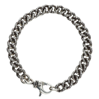 Chrome Hearts XTRA FNCY MINI Silver Bracelet Size 7INCH
