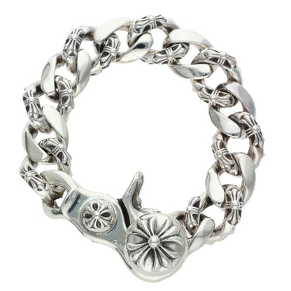 Chrome Hearts FNCY CHN LNK Silver Bracelet Size 13LINK