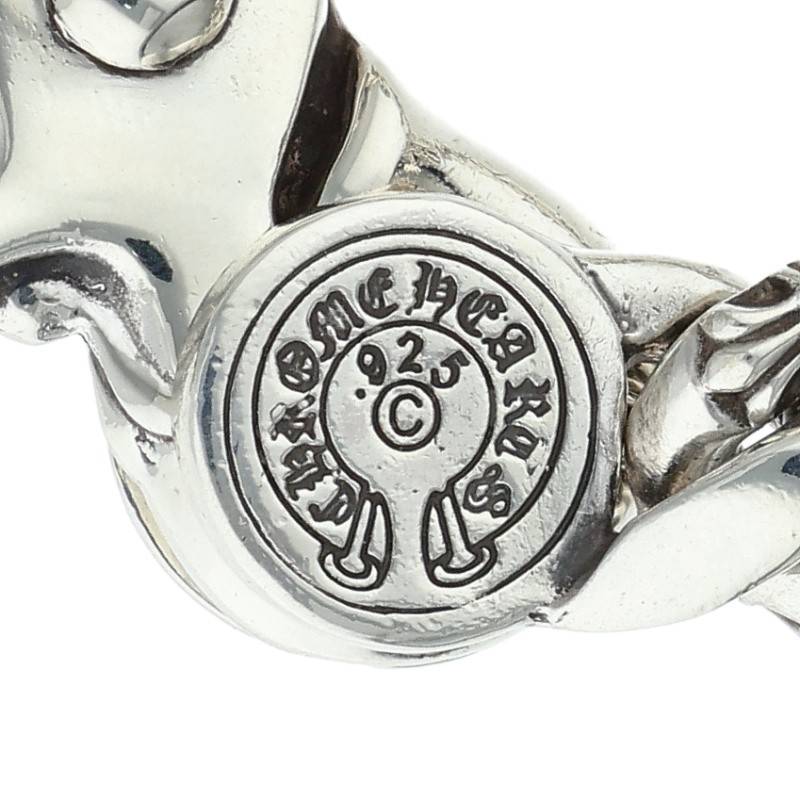 Chrome Hearts FNCY CHN LNK Silver Bracelet Size 13LINK