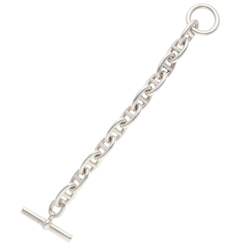 HERMES Chaine d'Ancre TGM Silver Bracelet Size 11LINK