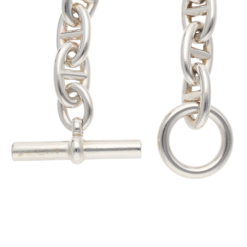 HERMES Chaine d'Ancre TGM Silver Bracelet Size 11LINK