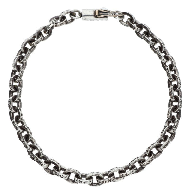 Chrome Hearts PAPER CHAIN Silver Bracelet 925/14K Size 7 Inch