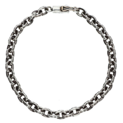 Chrome Hearts PAPER CHAIN Silver Bracelet 925/14K Size 7 Inch