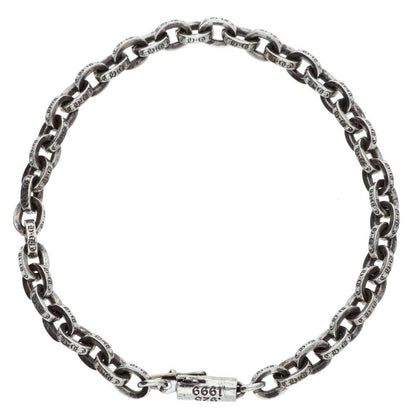 Chrome Hearts PAPER CHAIN Silver Bracelet 925/14K Size 7 Inch