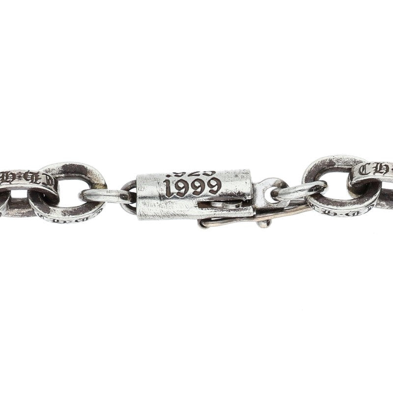 Chrome Hearts PAPER CHAIN Silver Bracelet 925/14K Size 7 Inch