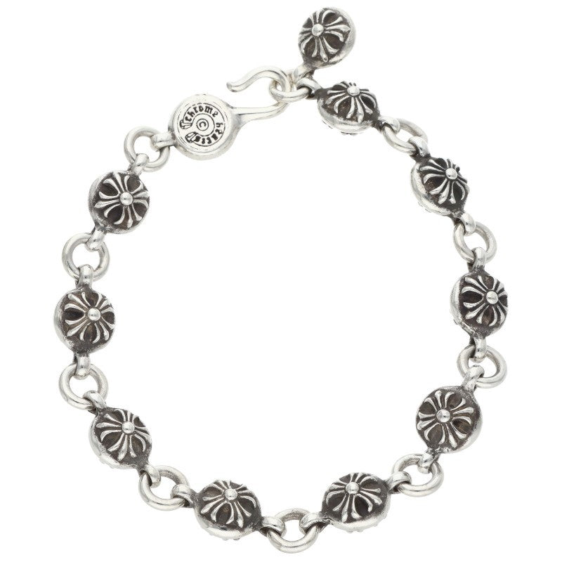 Chrome Hearts Silver #2 Cross Ball Bracelet Size ONE SIZE
