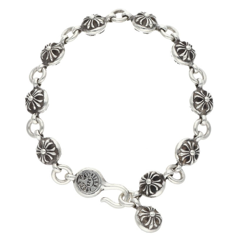 Chrome Hearts Silver #2 Cross Ball Bracelet Size ONE SIZE
